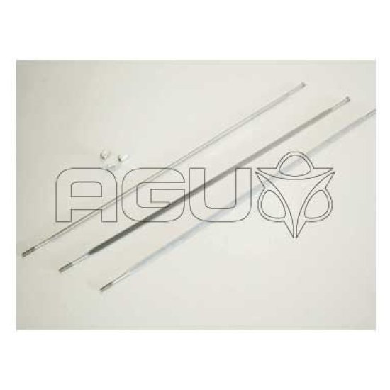 Sram Achter Rechts Plat Spaak ZILVER