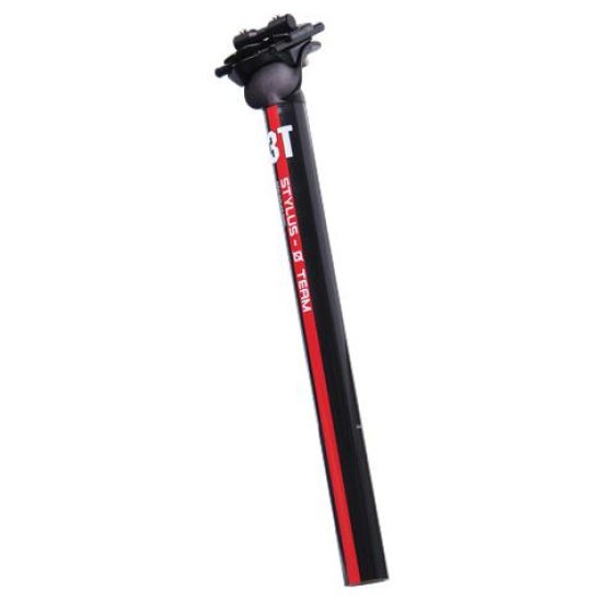 3t ZADELPEN STYLUS 0 TEAM 27.2X420 CB/ALM ZW/RO ZWART/ROOD
