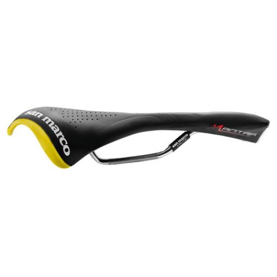 Selle San Marco ZADEL SM 010 MANTRA ZWART/GEEL 486L005 ZWART