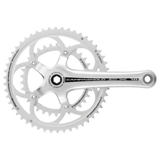 Campagnolo CRANKSTEL CA CX PT 10V ALM 172.5 36/46 ZI ZILVER