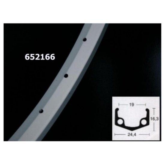 Ryde VELG 26 RY CYBER10 ALM ATB ZI 36/14 MM Zilver