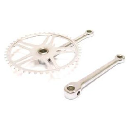 Merkloos CRANKSTEL M/SPIE 46T CHR A KWAL CHROOM