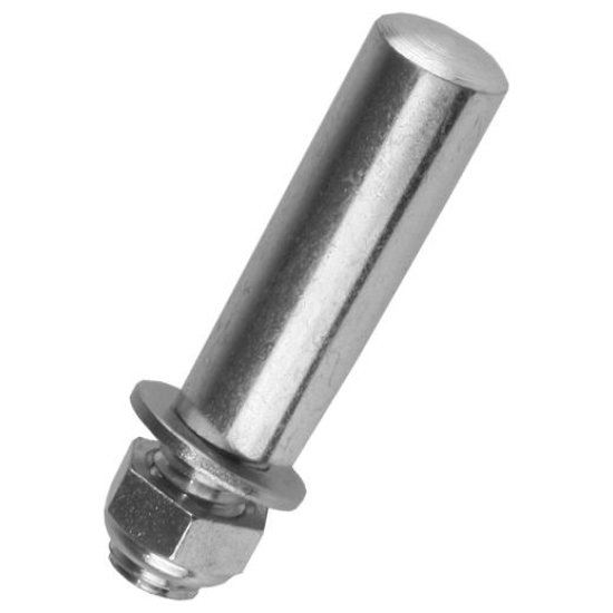 Algi Crankspie 9.5mm standaard gedraaid ZILVER