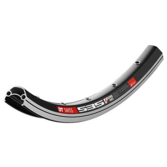Dt Swiss VELG 28 DT 535 ALM HYB ZW 36/14 EB ZWART