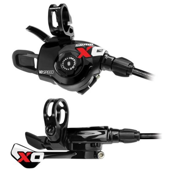 Sram VERSTELLERSET X0 TRIGGER 10V 3X10 RED ZWART/ROOD