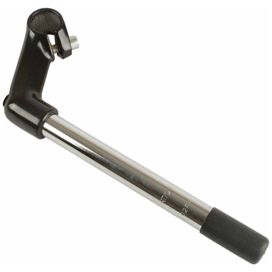 Humpert STUURPEN DINO X 21.1 230/85 ZWART/CHROOM Zwart/Zilver
