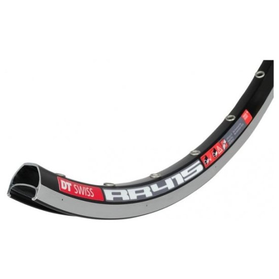 Dt Swiss Aluminium Single Butted Velg ZWART