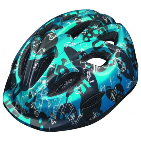 Abus VALHELM SMILEY ROBOT BLUE KIND BLUE - BLAUW