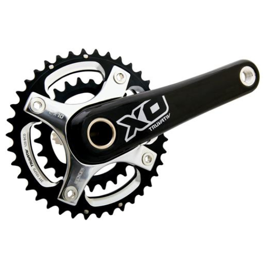 Sram CRANKSTEL X0 BB30 10V CB 175 28/42 SILVER Zwart/Zilver