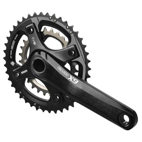 Sram CRANKSTEL X9 BB30 10V 175 24/38 GREY STORM GREY - GRIJS