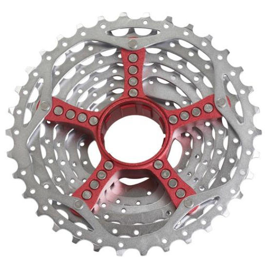 Sram CASSETTE 9V PG990 REDWIN Zilver/Rood