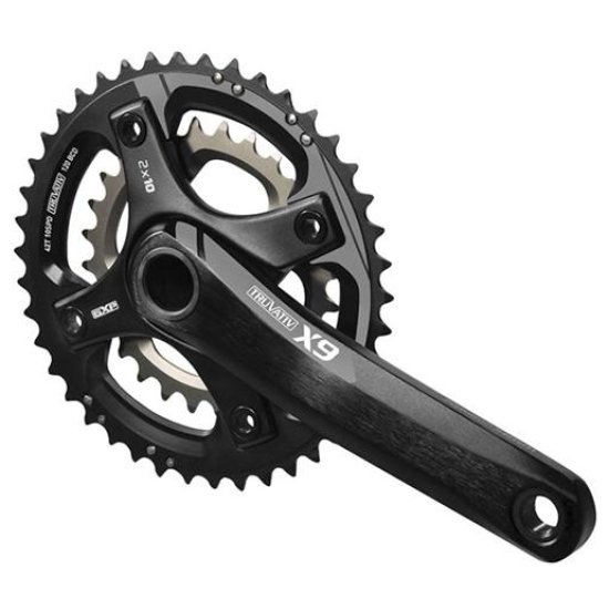 Sram CRANKSTEL X9 GXP 10V 175 24/38 GREY STORM GREY - GRIJS