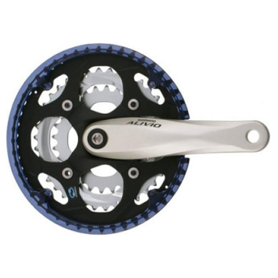 Shimano CRANKSTEL ATB 22/32/42 SH ALIVIO ZI M/RAND +2MM ZILVER