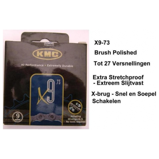 Kmc KETTING 9V 11/128 X9-73 116 Grijs