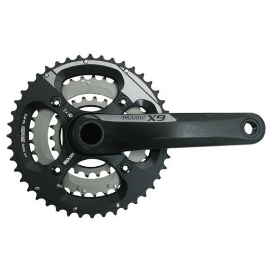 Sram CRANKSTEL X9 GXP 10V 175 22/33/44 GREY STORM GREY - GRIJS