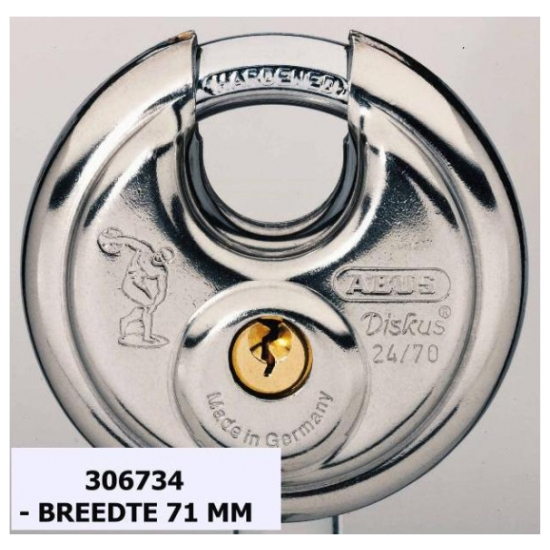Abus SLOT HANG 24ST70 DISKUS CHROOM