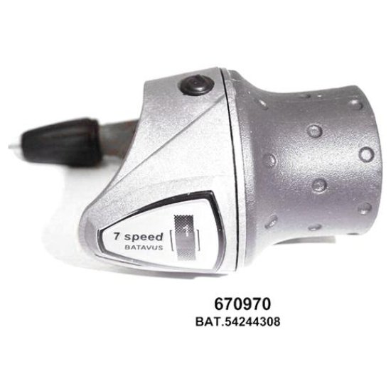 Batavus BAT GRIP SHIFT SH NEXUS 7V ANTRACIET/ZILVER ANTRACIET / ZILVER