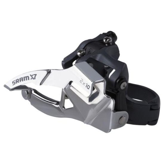 Sram DERAILLEUR V X7 10V 2X10 HOOG DUAL 31.8 ZWART/ZILVER
