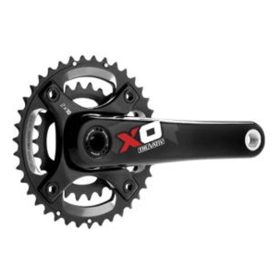 Sram CRANKSTEL X0 GXP 10V CB 24/38 RED Rood