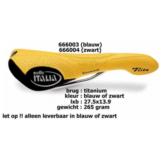Selle Italia ZADEL SI FLITE GENUINE BL GEL TITA