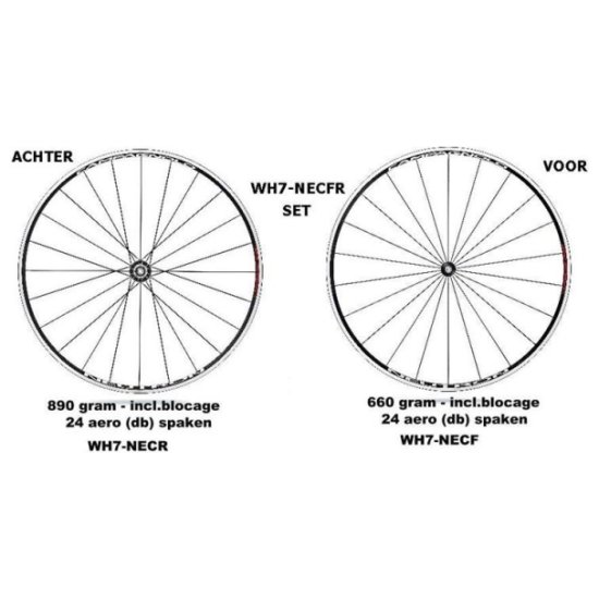 Campagnolo WIELSET 28 CA NEUTRON 9/10/11V ZWART