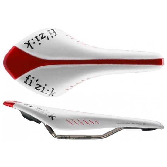 Fizik Zadel WIT/ROOD