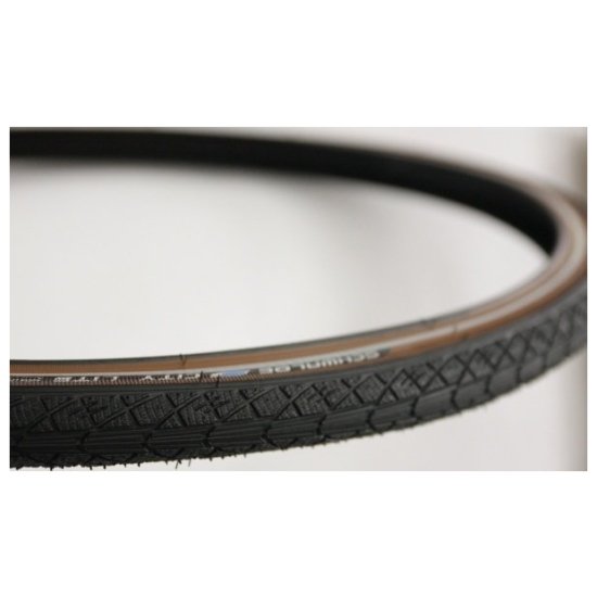 Schwalbe Buitenband Schw City Lite HS357 KGuard bruin/zwart Zwart