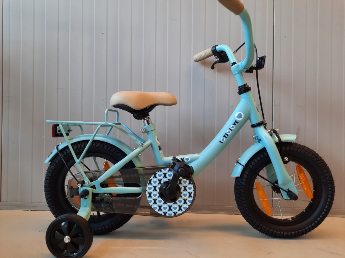 Bike Fun Kids Lots of Love 12 RK L.blauw (mat) Meisjes - Fietsen \u0026 Zo