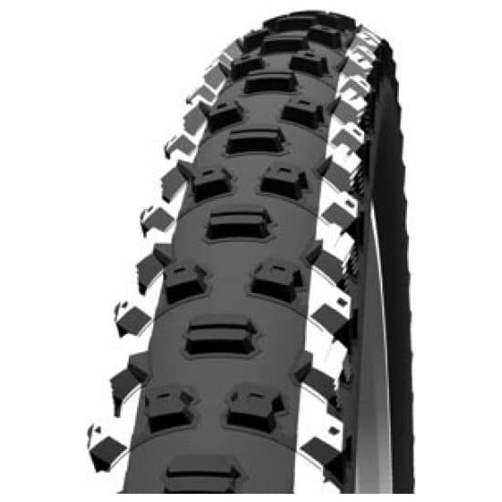 Schwalbe BUB 26X225 SC 57-559 NOBBY NIC ZW/WI VW WIT / ZWART