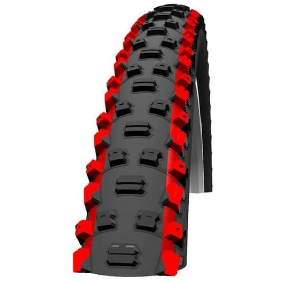 Schwalbe BUB 26X225 SC NOBBY NIC TLR ZW/RO VW ZWART / ROOD