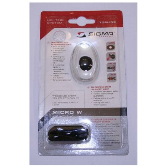 Sigma KOPLAMP MICRO LED BATT HOOFD WIT