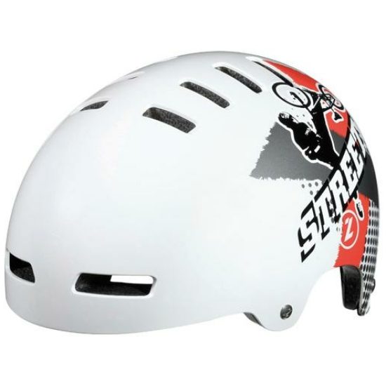 Lazer VALHELM STREET JUNIOR UNI KIND WIT/ROOD