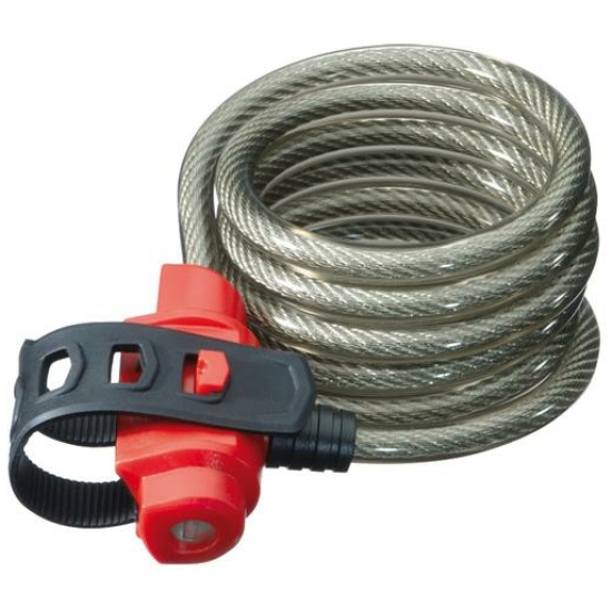 Trelock SLOT KABEL SK211 180X10 M/HOUDER ZWART