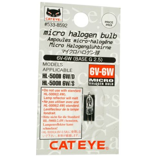 Cateye LAMP HALOGEEN 6V 6W WEDGE CAT