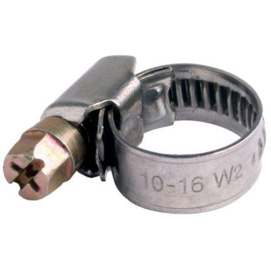Merkloos SLANGKLEM 10-16 W2 3/16 ZILVER