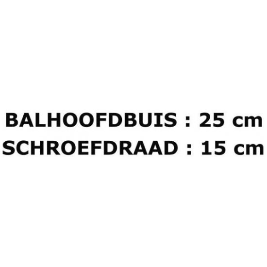 Merkloos VORK 24 ATB 1' M/REMNOKKEN CHROOM
