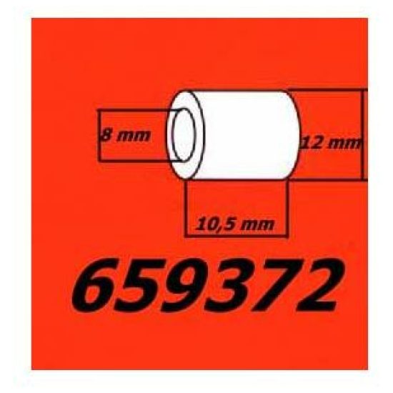 Sks POMPD RUBBER 10.5X12 RECHT 2168 ZWART
