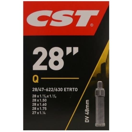 Cst Binnenband 28 DV 48mm lang ventiel Zwart