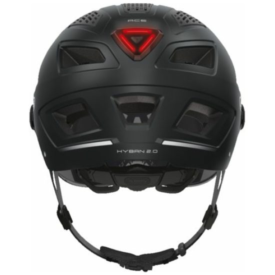 Abus Fietshelm Hyban Ace 2.0 velvetblack(matt), mt.M (52/58) Velvet Black - Afbeelding 4