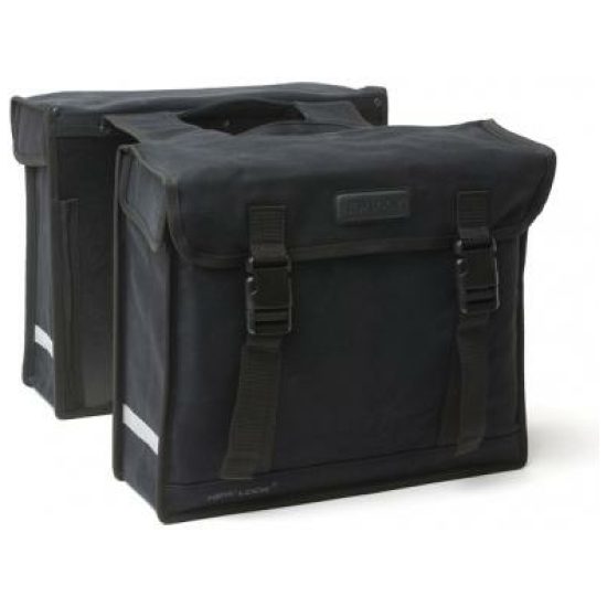 New Looxs TAS CANVAS DE LUXE DUBBEL Zwart