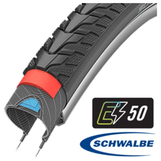 Schwalbe Buitenband 28x1.40 Schw Marathon GT Tour HS485 DualGuard Zwart
