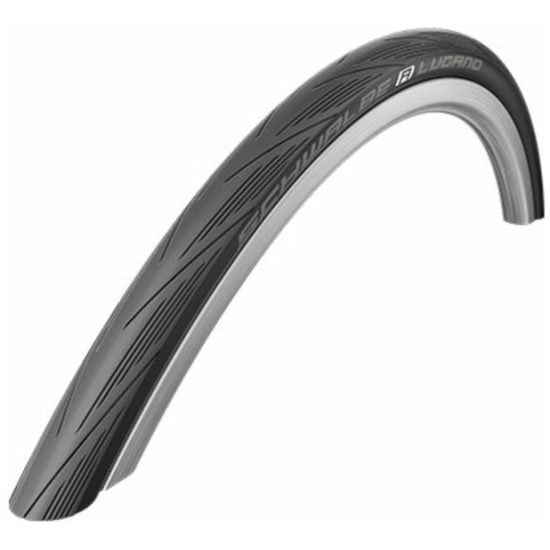 Schwalbe Buitenband 28 race Schw Lugano HS471 K-Guard/zwart m/refl 11101063V Zwart