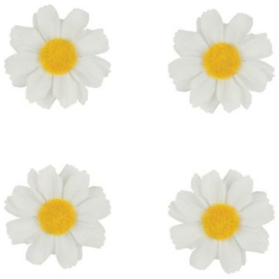 Basil MANDD BAS FLOWER MARGRIETJES SET A 4 WIT