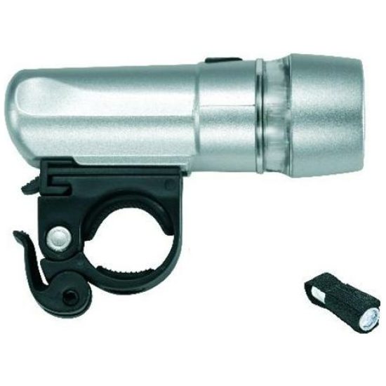 Torch KOPLAMP 4041 5 LED BATT STUUR ZILVER