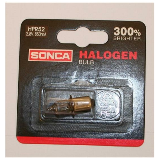Merkloos LAMP HALOG. 2.8V M/KR SONCA HPR-52