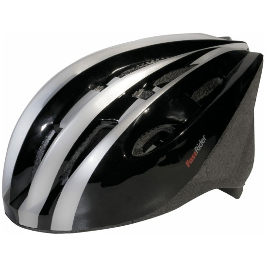 Fast Rider Fietshelm FR Keen/zilv 54/61 6222 Zwart