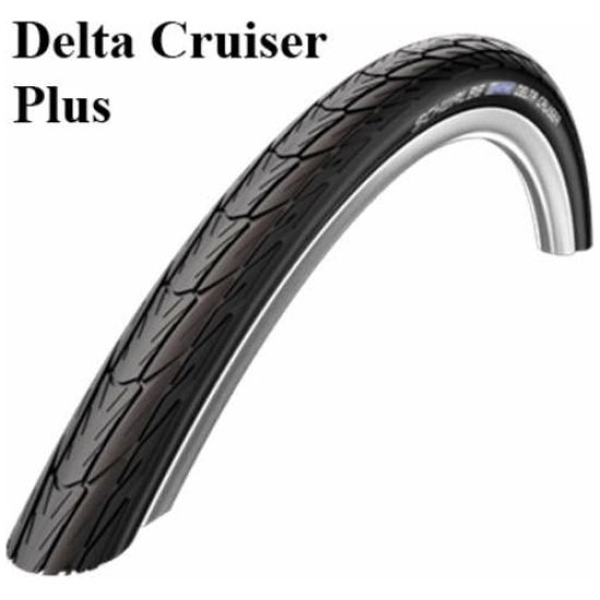 Schwalbe Buitenband 28x1.75 Schw Delta Cruiser Plus HS431 P-Guard Zwart
