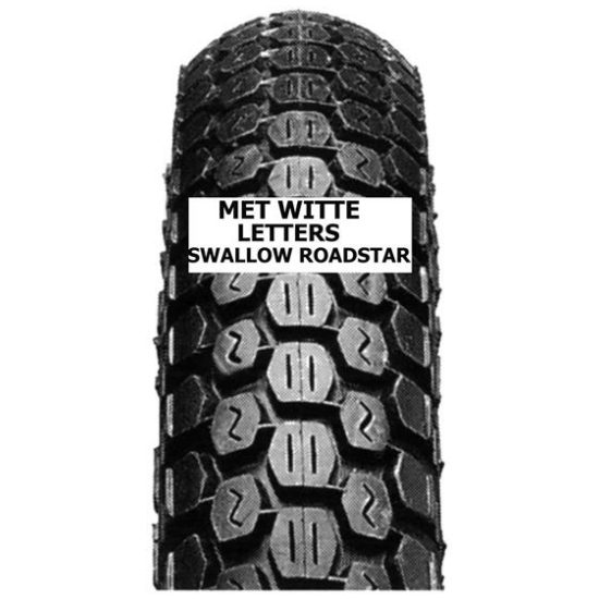 Schwalbe BUB 16-225 SC 20X225 WEG HS242 ZW M/WI LETTERS Zwart
