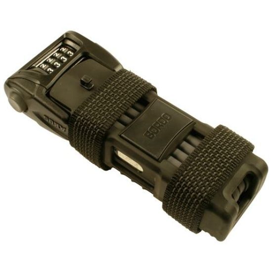 Abus SLOT ZWENK BORDO COMBO 6100 CODE 75CM ZW Black