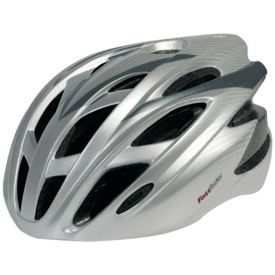 Fastrider Fietshelm FR FRX-10 met klep zilver 58-61cm 9152 Grijs